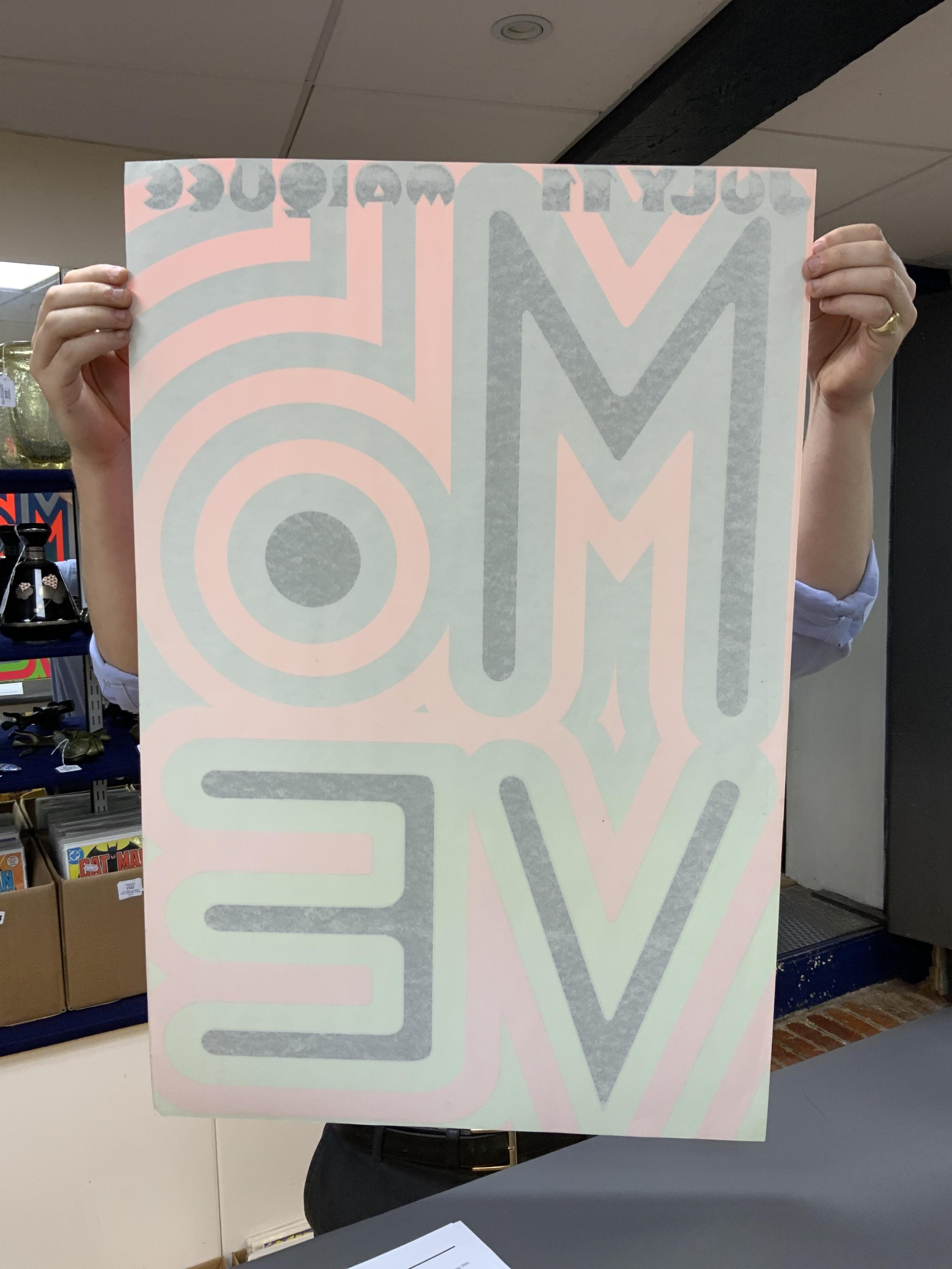 The Move interest; an unframed poster designed by Nigel Waymouth and Michael English for The Move at the Marquee Club, July 11th 1967, Hapshash & the Coloured Coat, printed in England, copyright Osiris Visions, 74 x 49cm